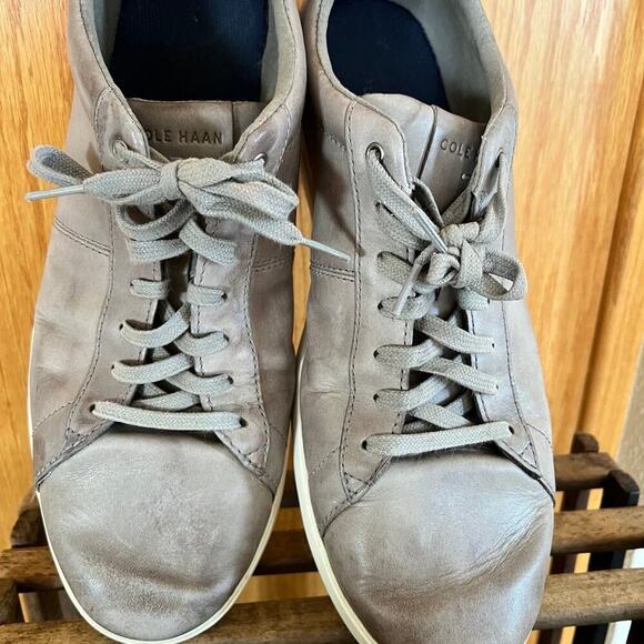 COLE HAAN GRAND OS REAGAN SHOES, tan leather men's size 12 - Picture 4 of 7